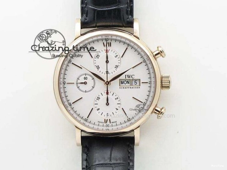 MIROTIME 0213 Soft Pilot Chrono 3777 43mm ZF 1:1 Best Edition Black Dial On Black Leather Strap A 7360